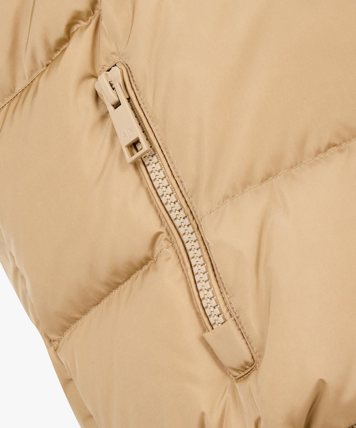 아르마니 익스체인지(ARMANI EXCHANGE) 여성 디태처블 후디드 다운 패딩 자켓 _베이지_A425310901