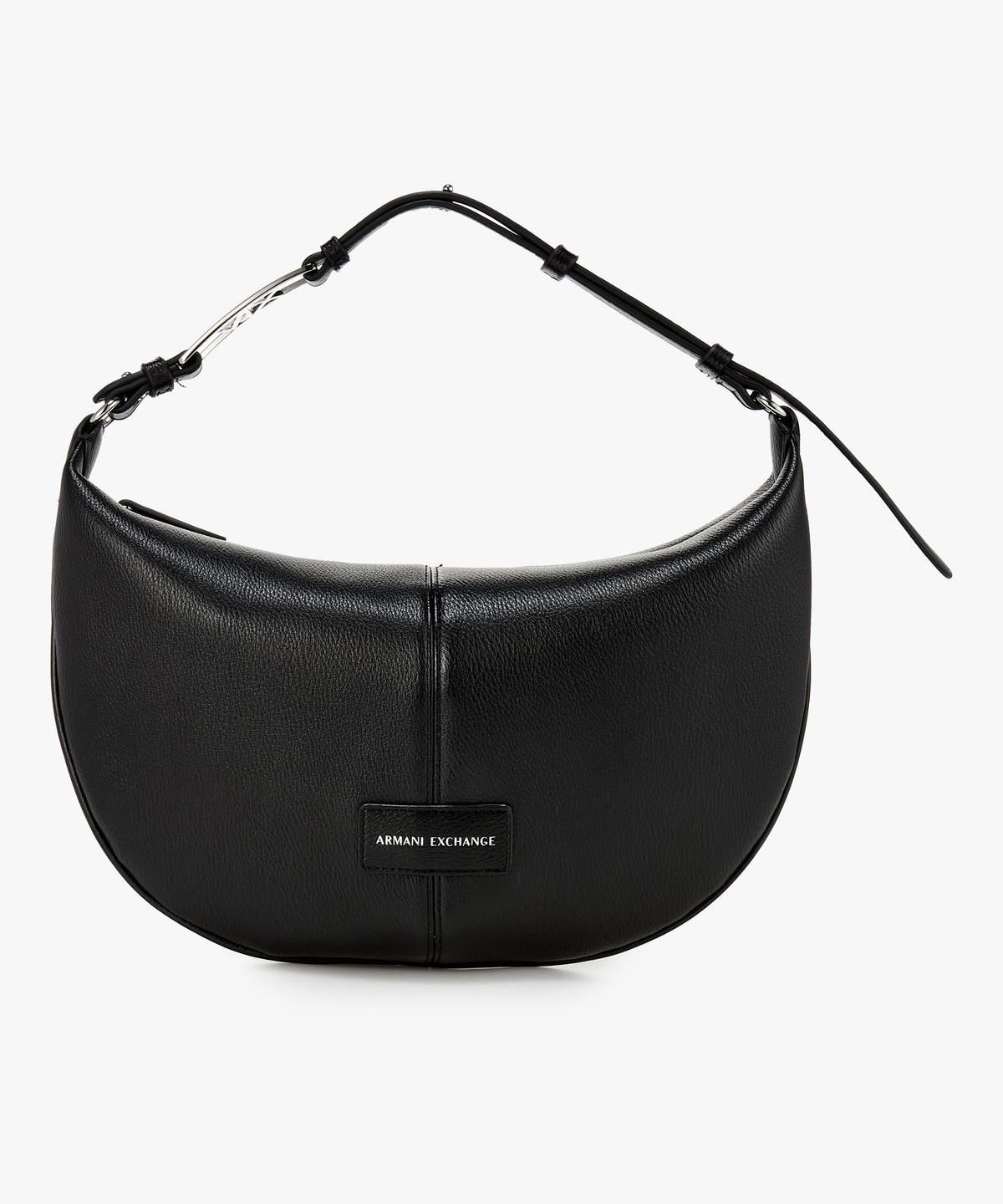 아르마니 익스체인지(ARMANI EXCHANGE) 여성 라운드 미디엄 호보백 _블랙_A425370511