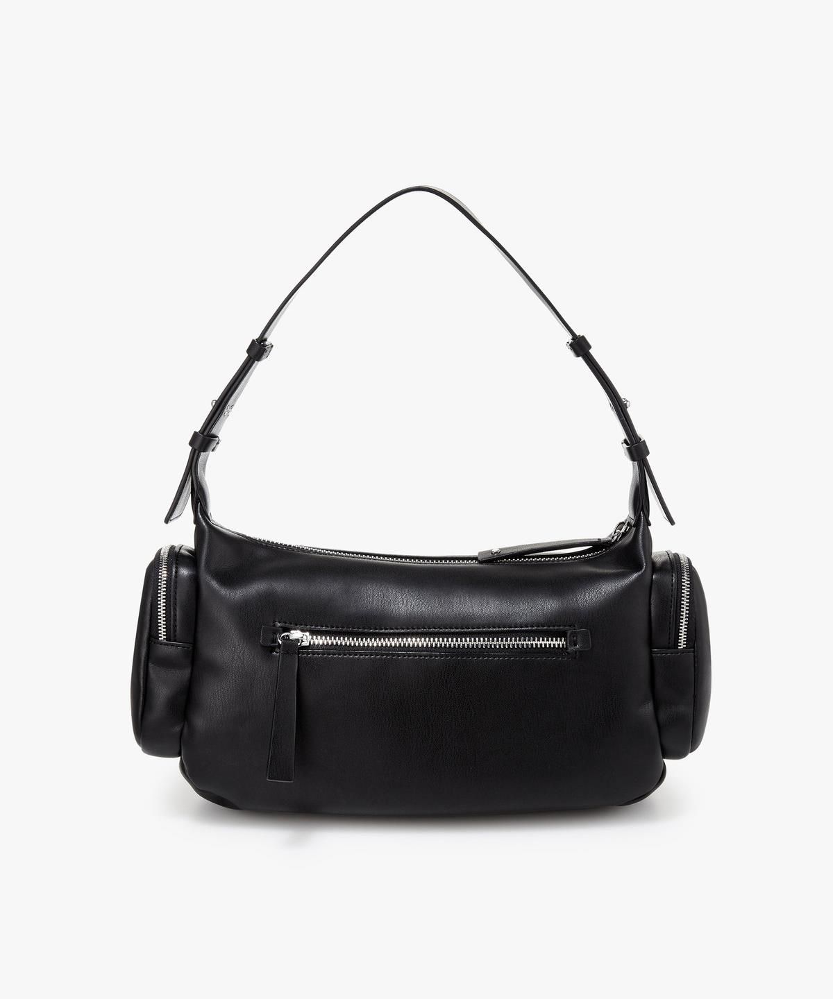 아르마니 익스체인지(ARMANI EXCHANGE) 여성 멀티 포켓 소프트 미디엄 숄더백 _블랙_A425170512