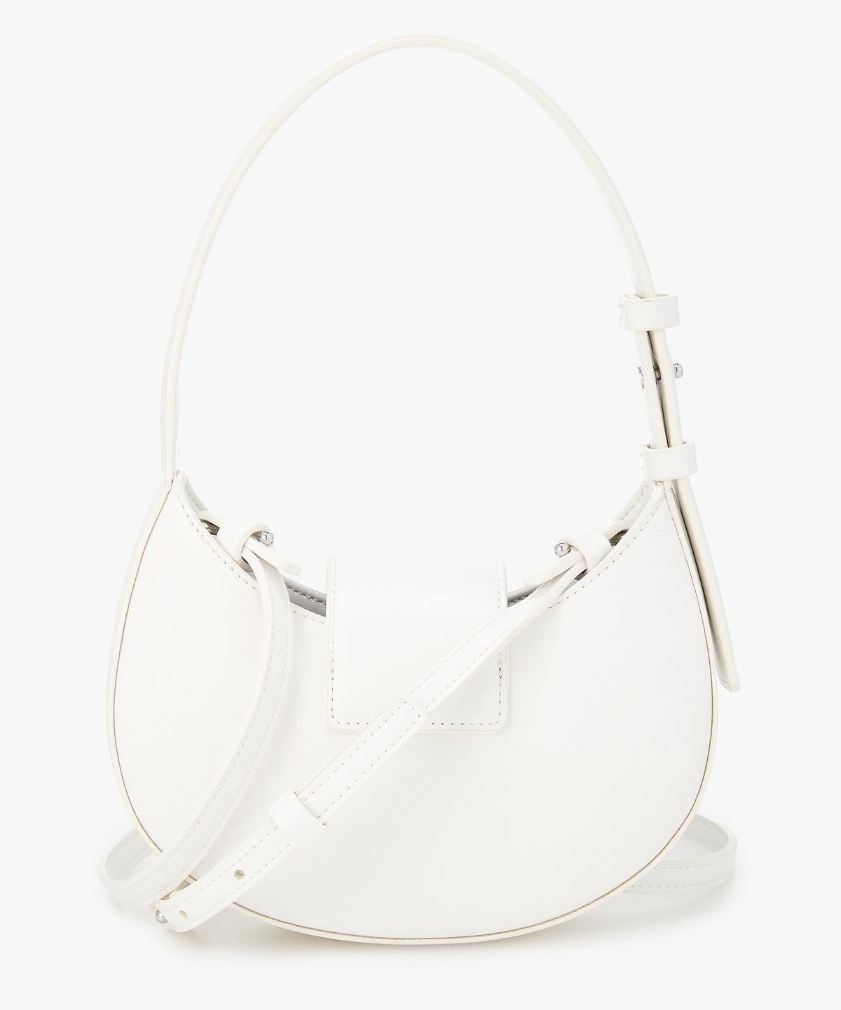 아르마니 익스체인지(ARMANI EXCHANGE) 여성 로고 플레이트 미니 백 _오프 화이트_A426170505