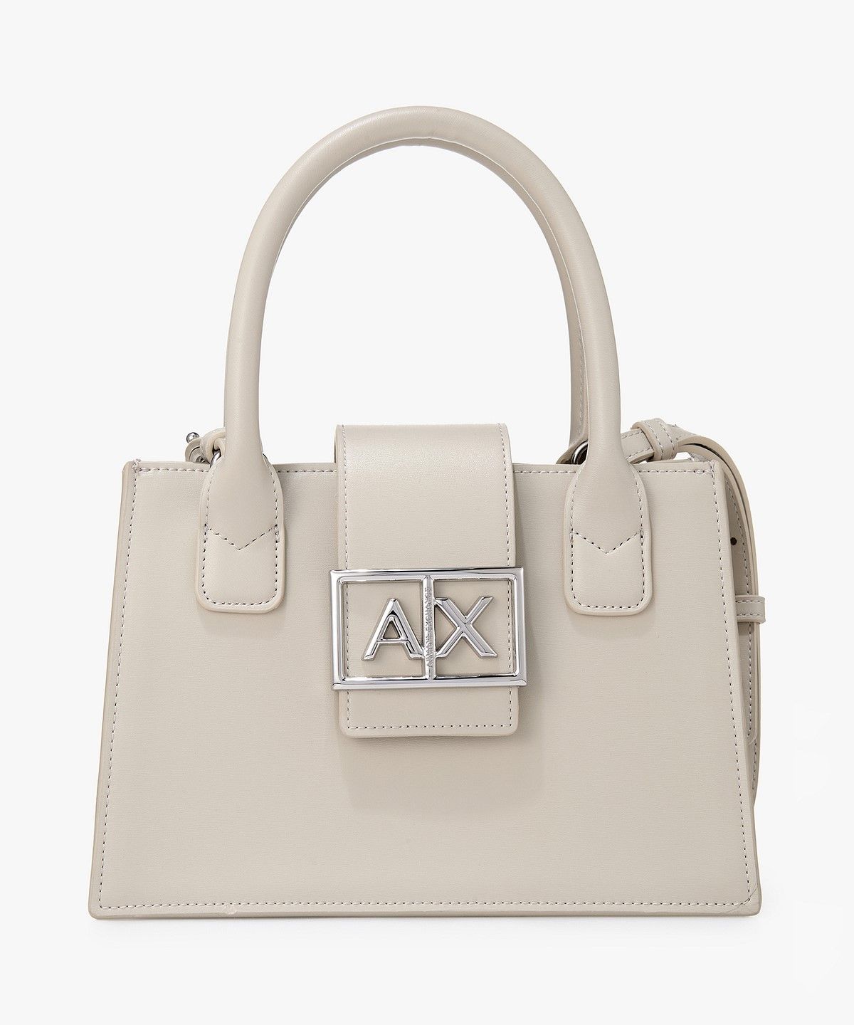 아르마니 익스체인지(ARMANI EXCHANGE) 여성 스몰 트라페즈 핸드백 _베이지_A425170502