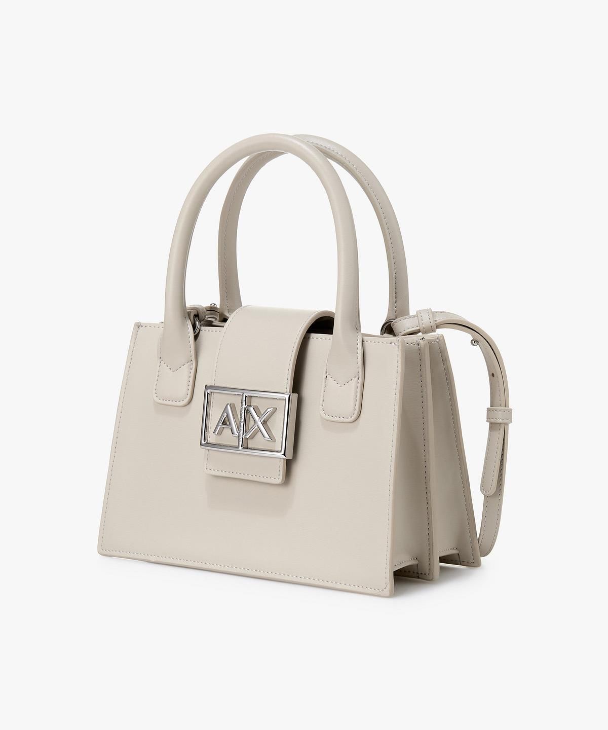 아르마니 익스체인지(ARMANI EXCHANGE) 여성 스몰 트라페즈 핸드백 _베이지_A425170502