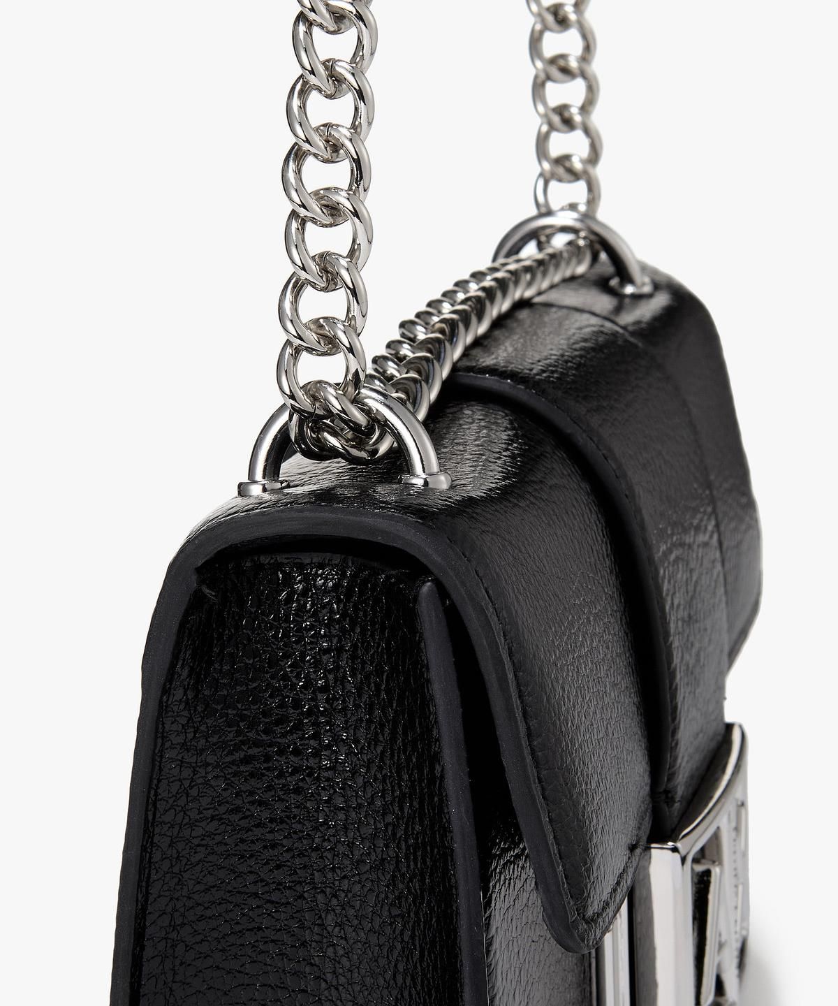 아르마니 익스체인지(ARMANI EXCHANGE) 여성 메탈 로고 클로저 숄더백 _블랙_A425170501