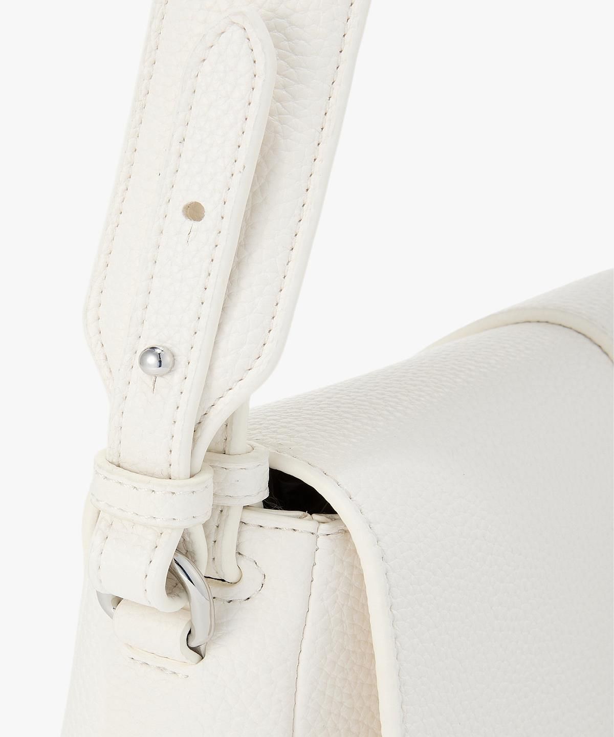 아르마니 익스체인지(ARMANI EXCHANGE) 여성 스퀘어 로고 숄더백 _오프 화이트_A426170506