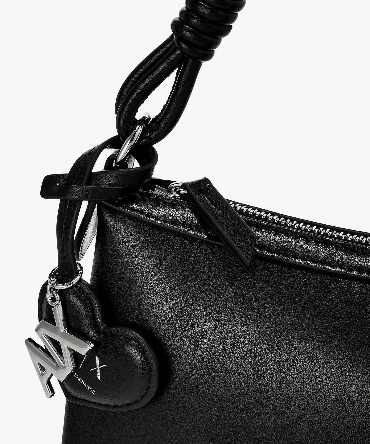 아르마니 익스체인지(ARMANI EXCHANGE) 여성 미디엄 브레이드 핸들 숄더백 _블랙_A426170509