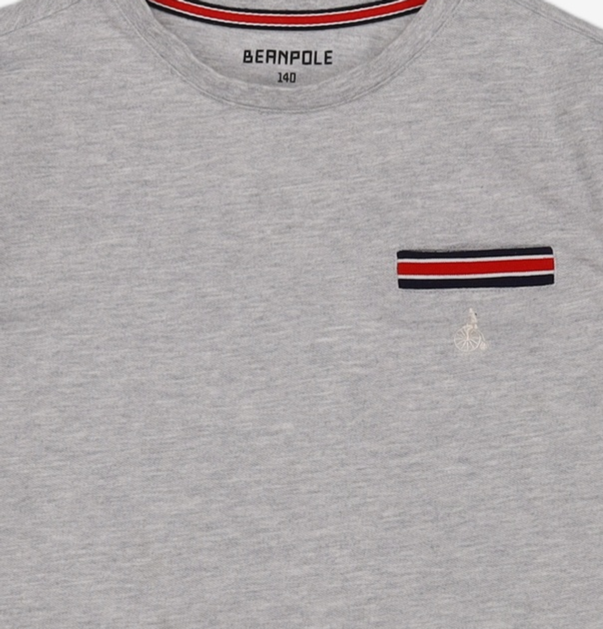 빈폴키즈(BEANPOLE KIDS) 그레이 피케 라운드넥 티셔츠 (BI2141U093) 140