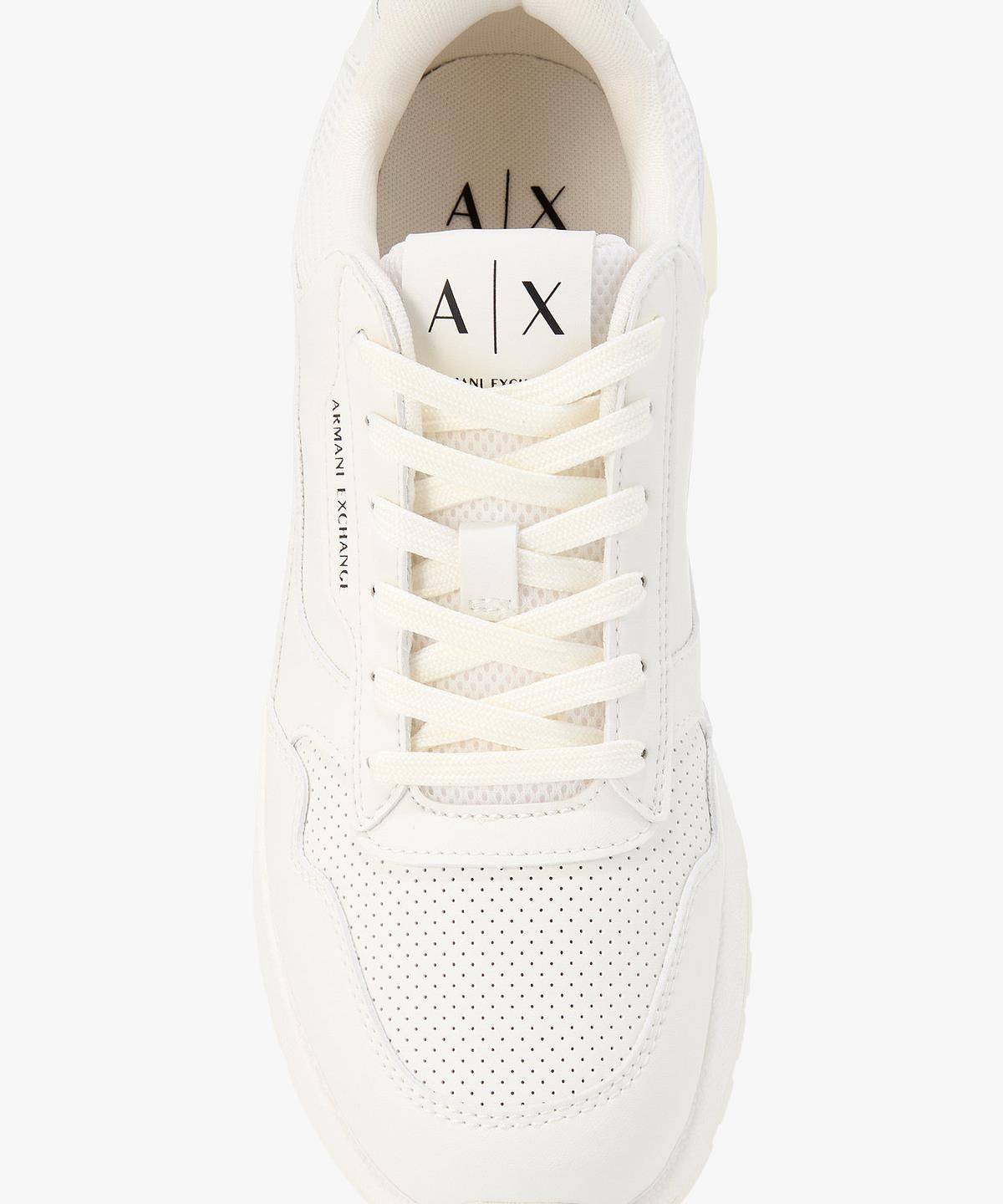 아르마니 익스체인지(ARMANI EXCHANGE) 남성 테크니컬 패브릭 스니커즈 _오프 화이트_A416175003