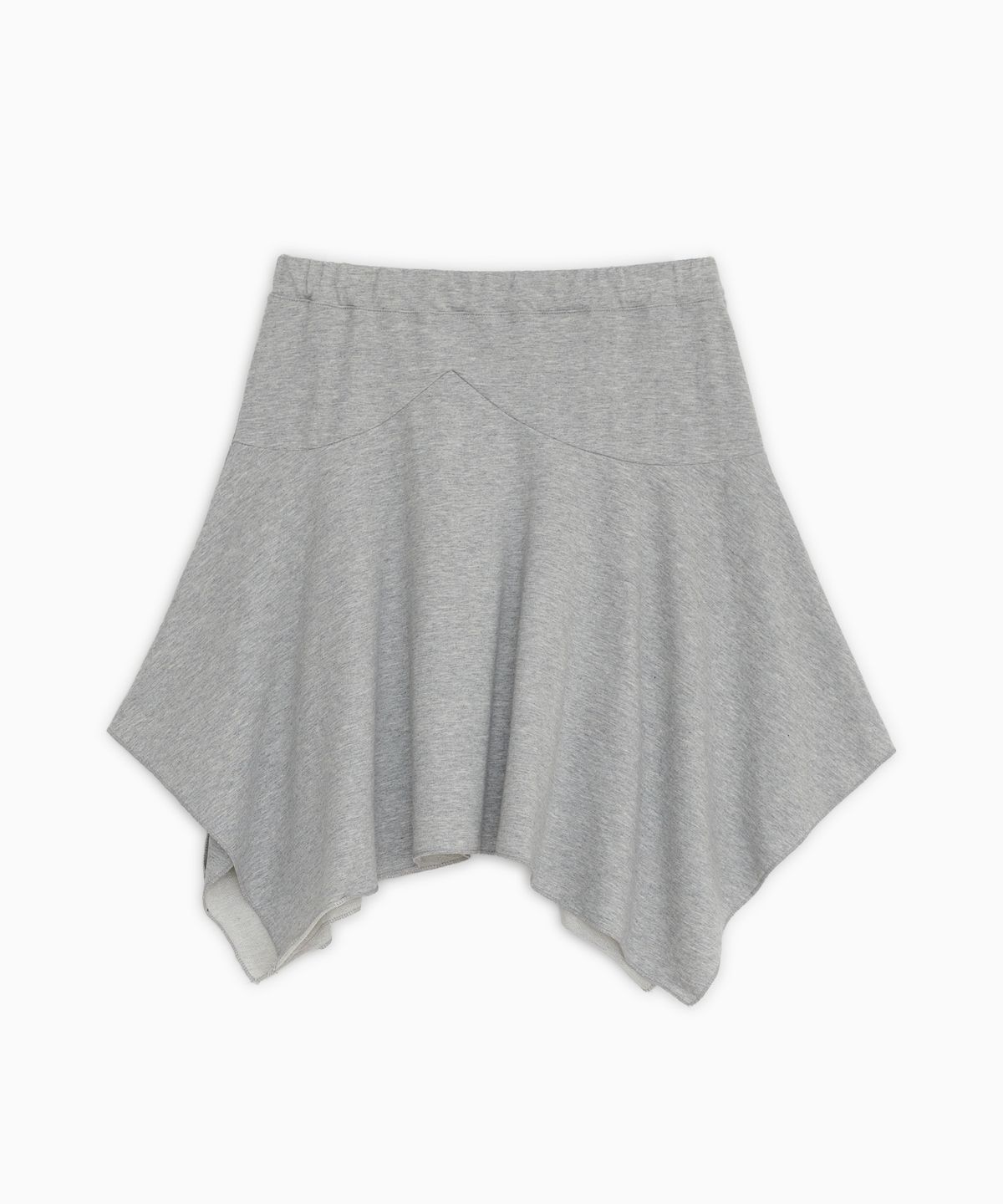 오헤시오(OHESHIO) TWO WAY ASYMMETRIC JERSEY SKIRT, GRAY