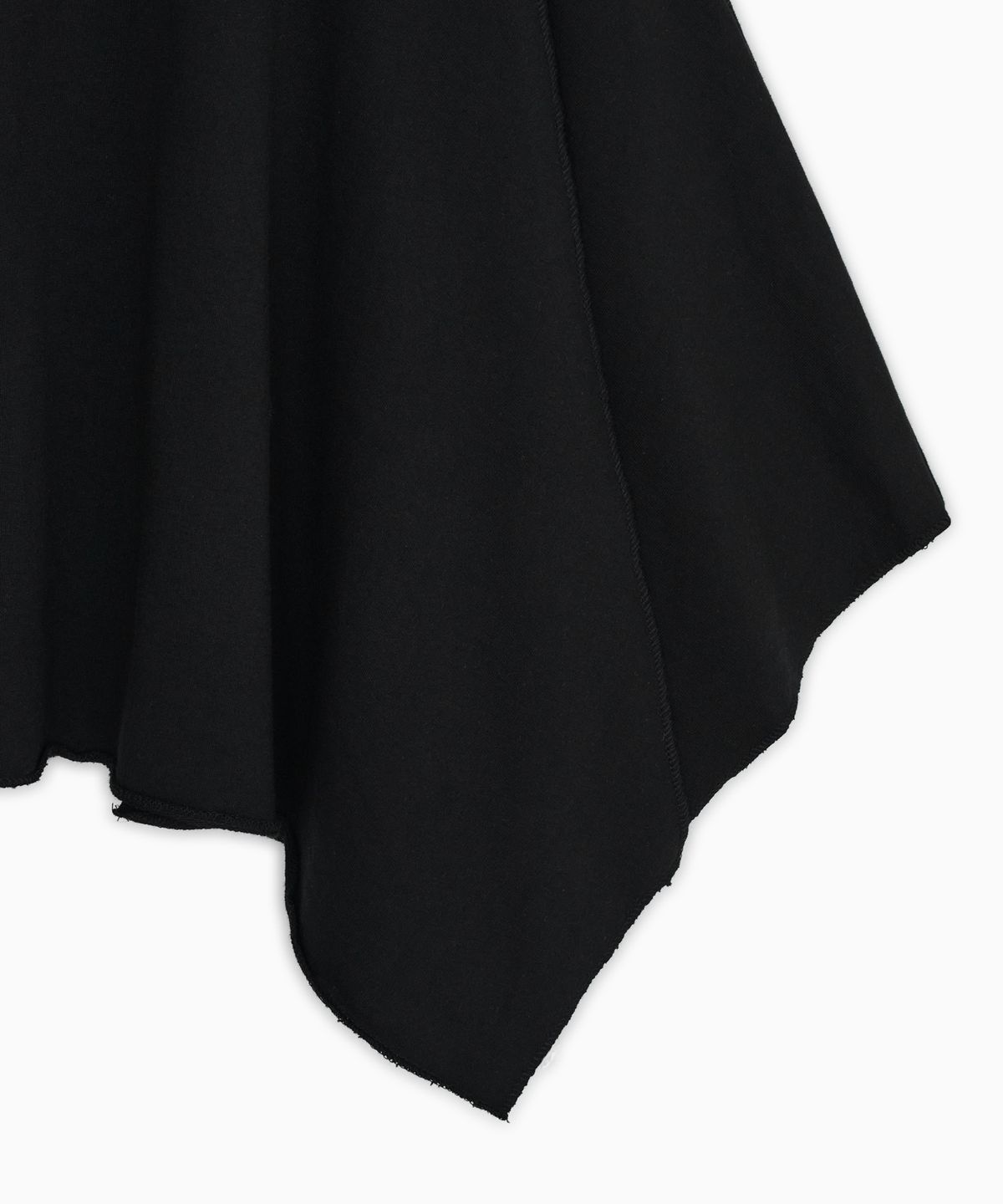 오헤시오(OHESHIO) TWO WAY ASYMMETRIC JERSEY SKIRT, BLACK