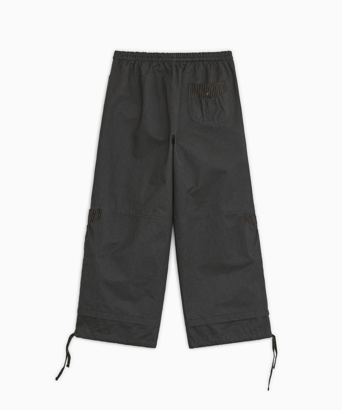오헤시오(OHESHIO) CONTRAST PUMPKIN CARGO PANTS, CHARCOAL