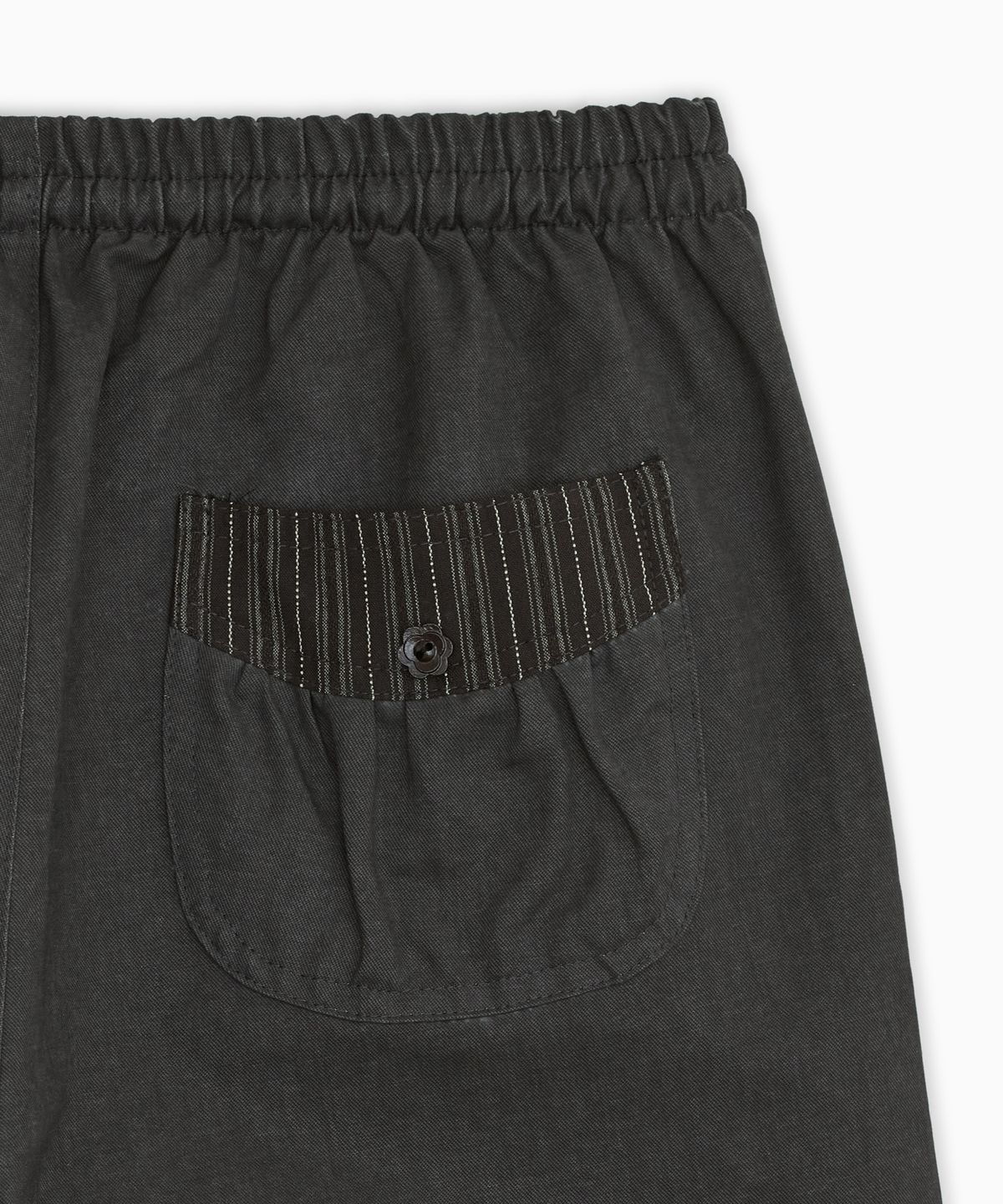 오헤시오(OHESHIO) CONTRAST PUMPKIN CARGO PANTS, CHARCOAL