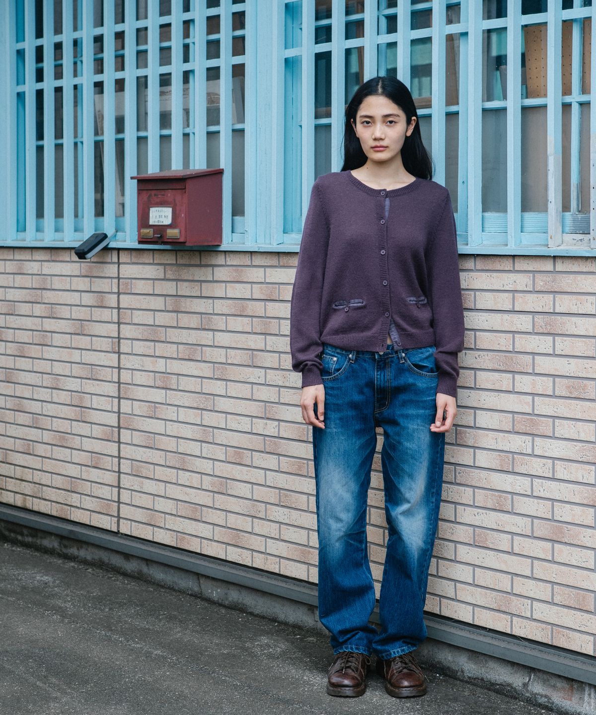 오헤시오(OHESHIO) VINTAGE EMBROIDERED DENIM PANTS, INDIGO