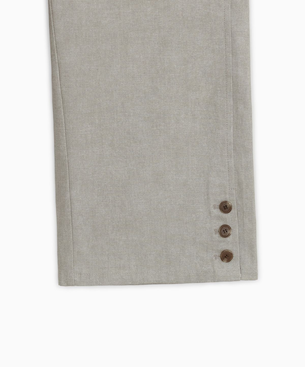 오헤시오(OHESHIO) VINTAGE DOT BUTTON CAPRI PANTS, BEIGE