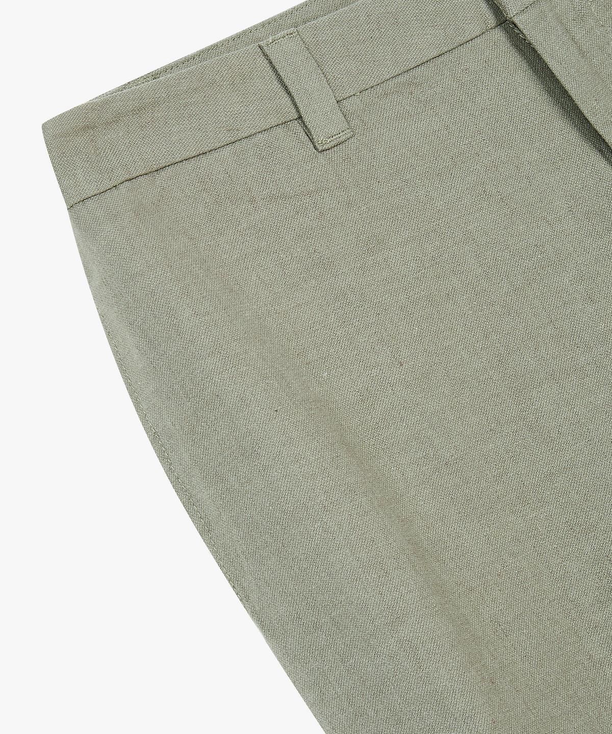 아르마니 익스체인지(ARMANI EXCHANGE) 남성 린넨 블렌드 스트레치 팬츠 _카키_A416142009