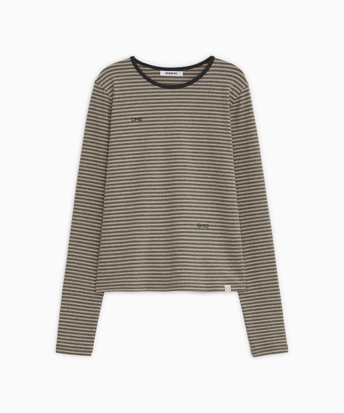 오헤시오(OHESHIO) LETTERING LOGO LONG SLEEVE, BROWN