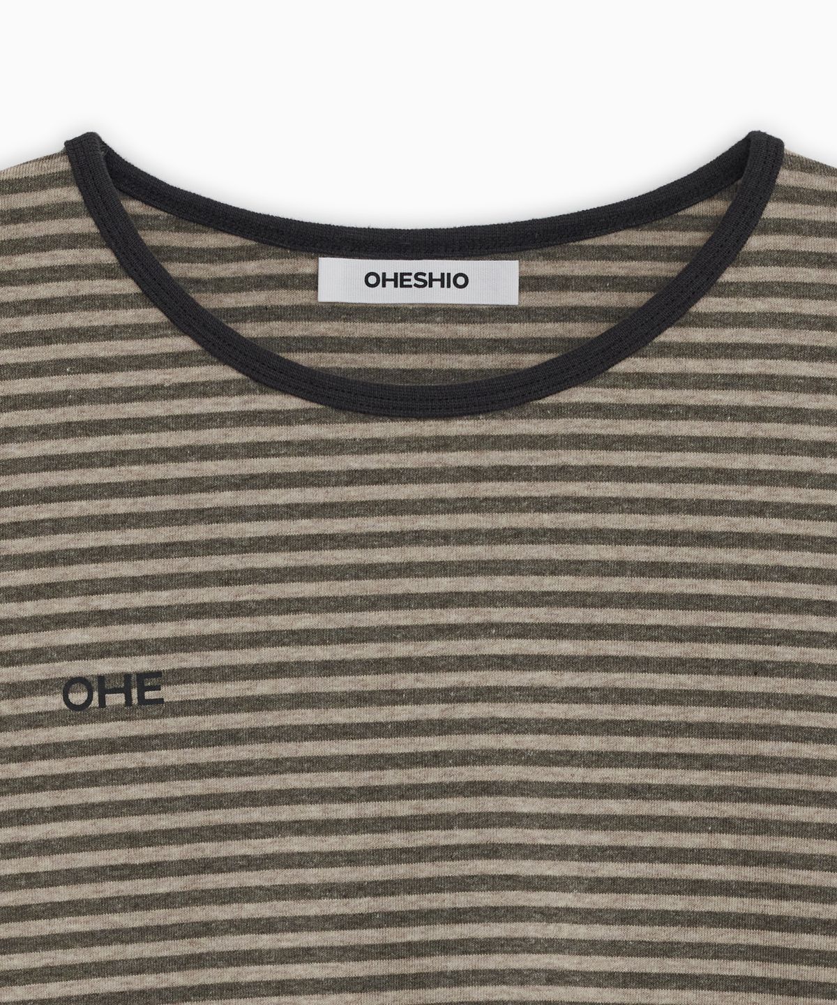오헤시오(OHESHIO) LETTERING LOGO LONG SLEEVE, BROWN