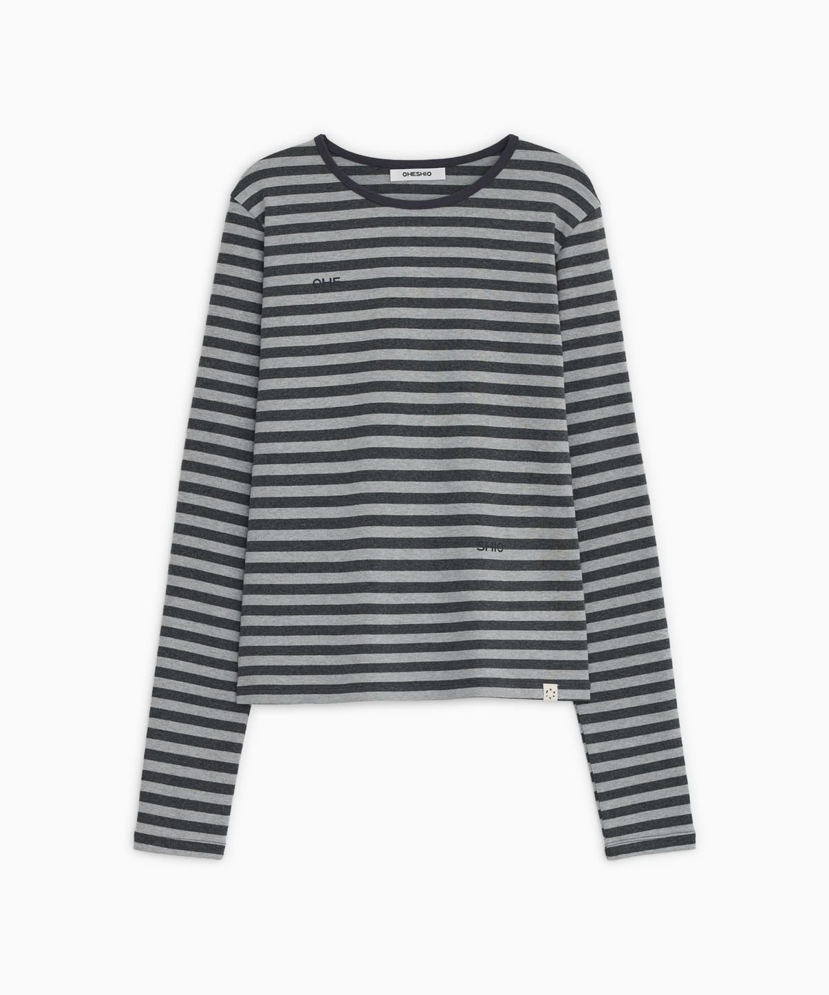 오헤시오(OHESHIO) LETTERING LOGO LONG SLEEVE, CHARCOAL
