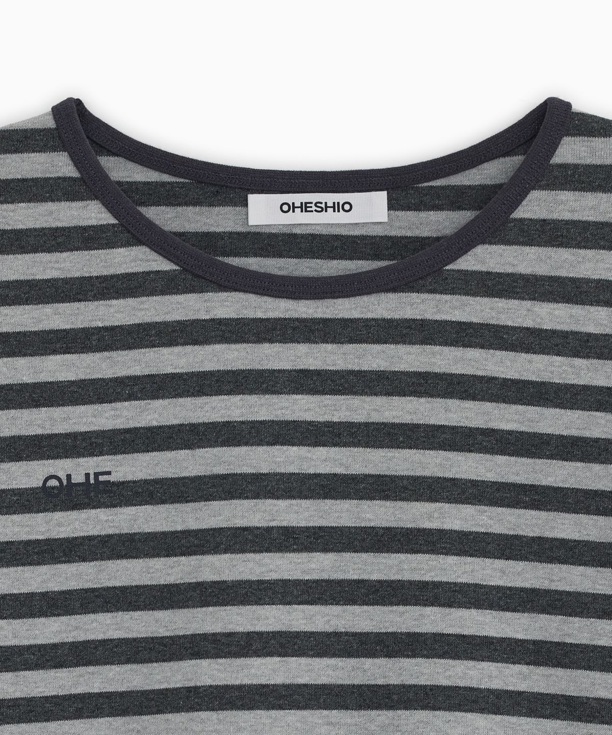 오헤시오(OHESHIO) LETTERING LOGO LONG SLEEVE, CHARCOAL