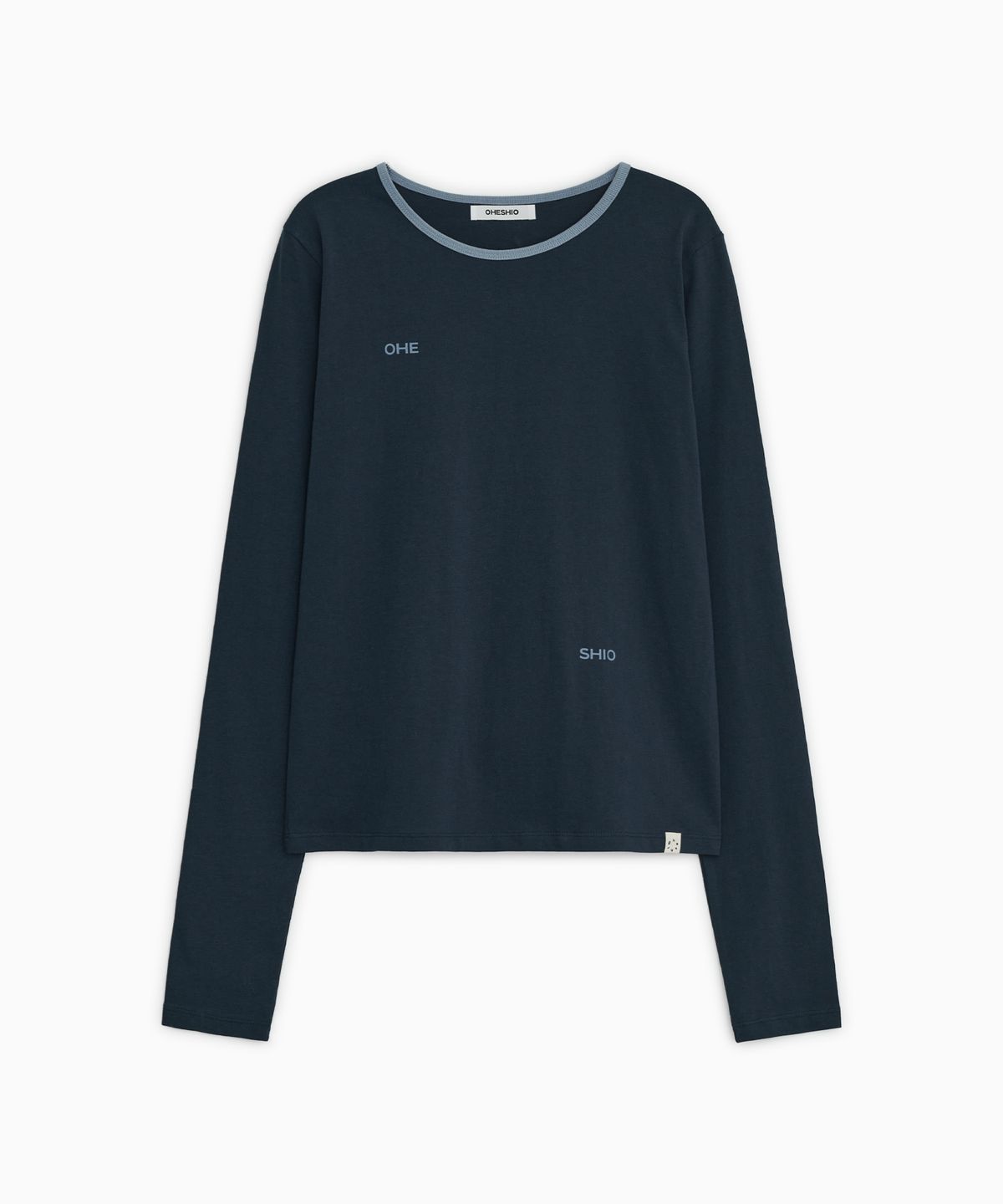오헤시오(OHESHIO) LETTERING LOGO LONG SLEEVE, NAVY