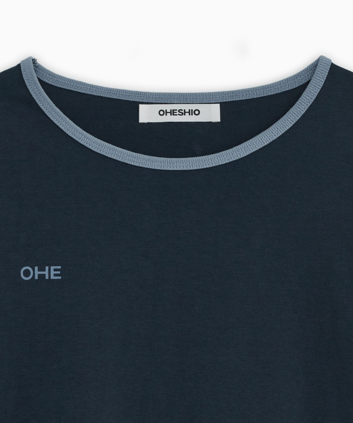 오헤시오(OHESHIO) LETTERING LOGO LONG SLEEVE, NAVY