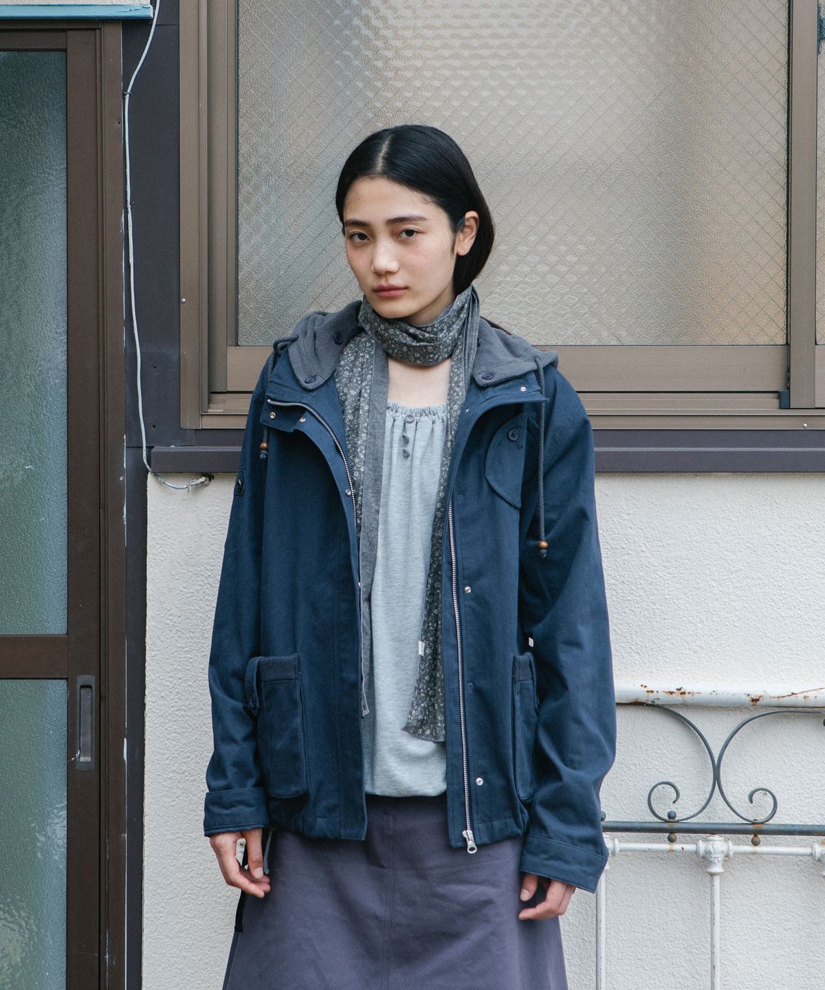오헤시오(OHESHIO) STRING BOAT NECK JERSEY BLOUSE, WHITE