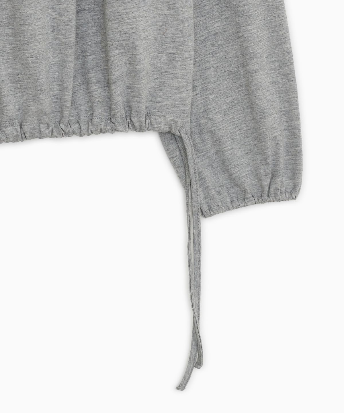 오헤시오(OHESHIO) STRING BOAT NECK JERSEY BLOUSE, GRAY