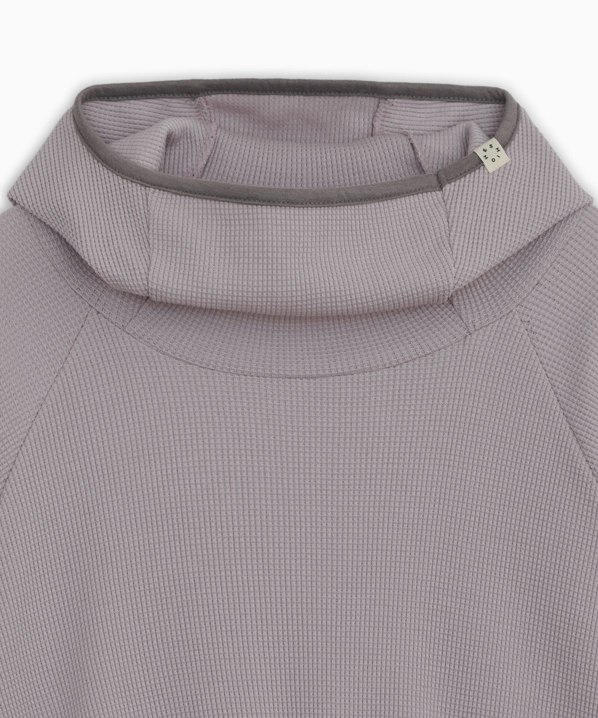 오헤시오(OHESHIO) WAFFLE HOODED SWEATSHIRT, PINK