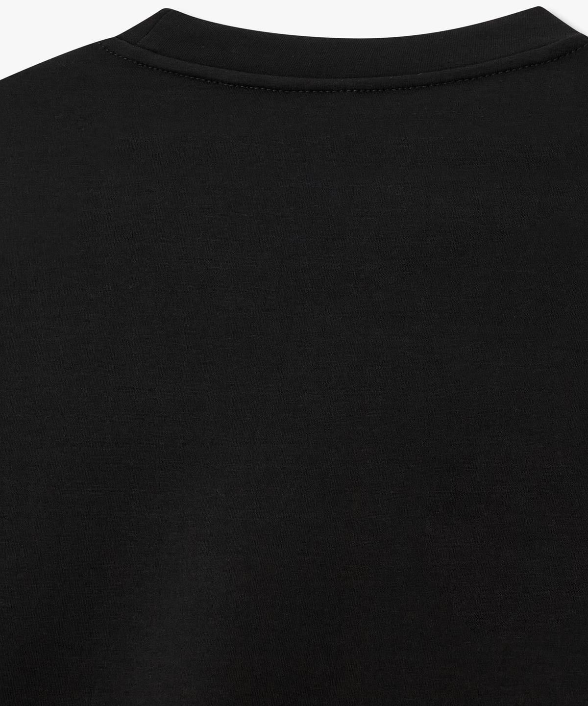 아르마니 익스체인지(ARMANI EXCHANGE) 남성 스트레치 자수 로고 맨투맨 _블랙_A416131005