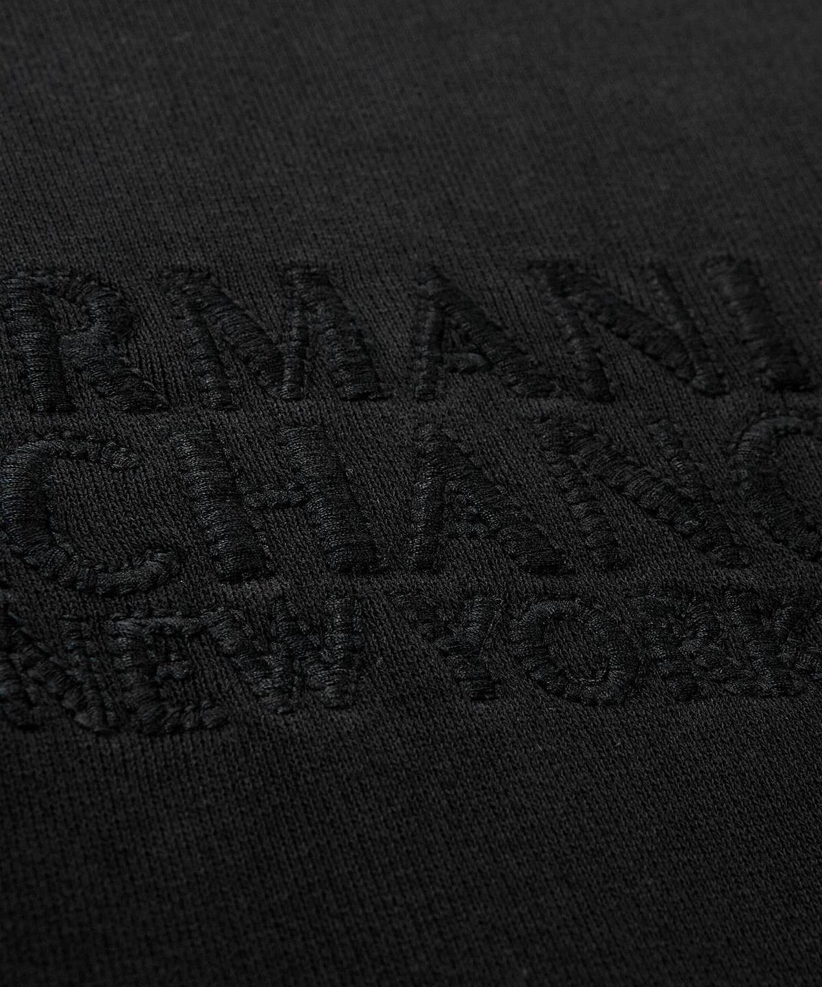 아르마니 익스체인지(ARMANI EXCHANGE) 남성 드롭 숄더 릴랙스트 핏 맨투맨 _블랙_A416131002