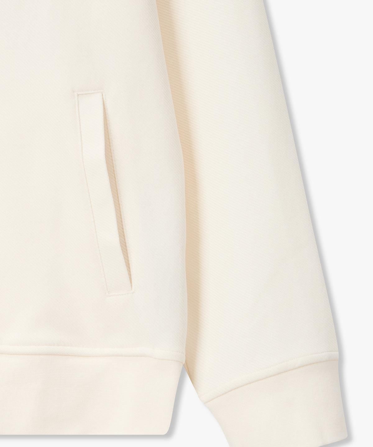아르마니 익스체인지(ARMANI EXCHANGE) 남성 로고 패치 스트링 후드 집업 _크림_A416131008