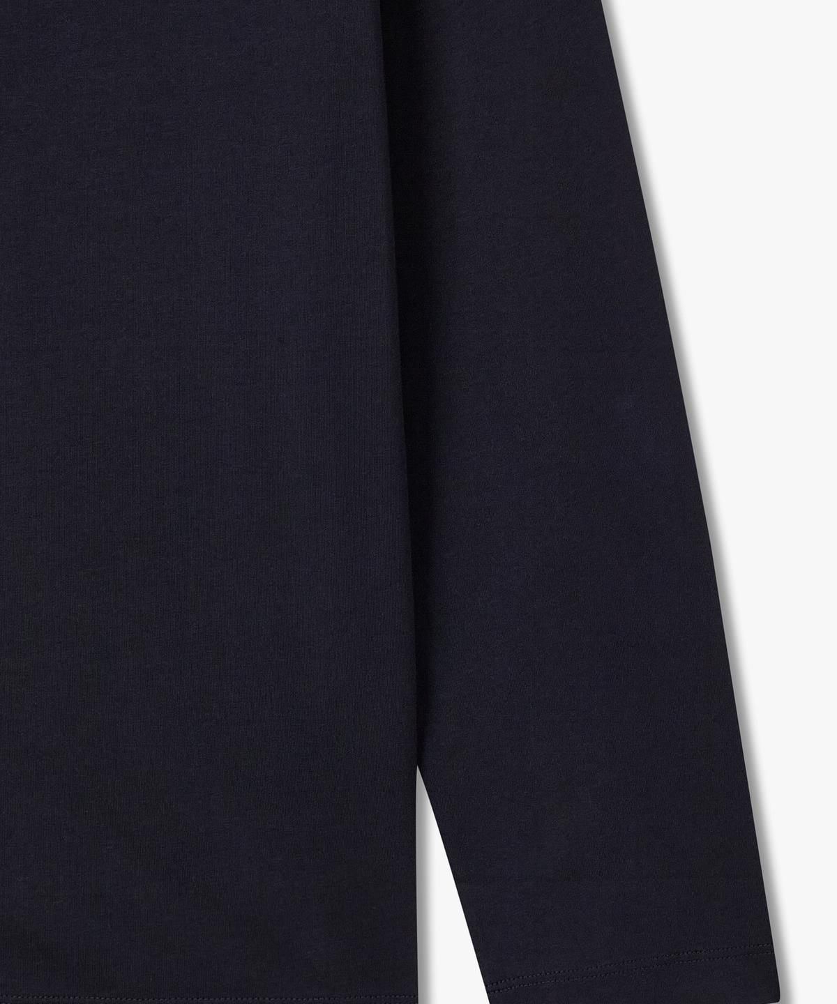 아르마니 익스체인지(ARMANI EXCHANGE) 남성 로고 프린트 롱 슬리브 티셔츠 _다크 네이비_A416130030