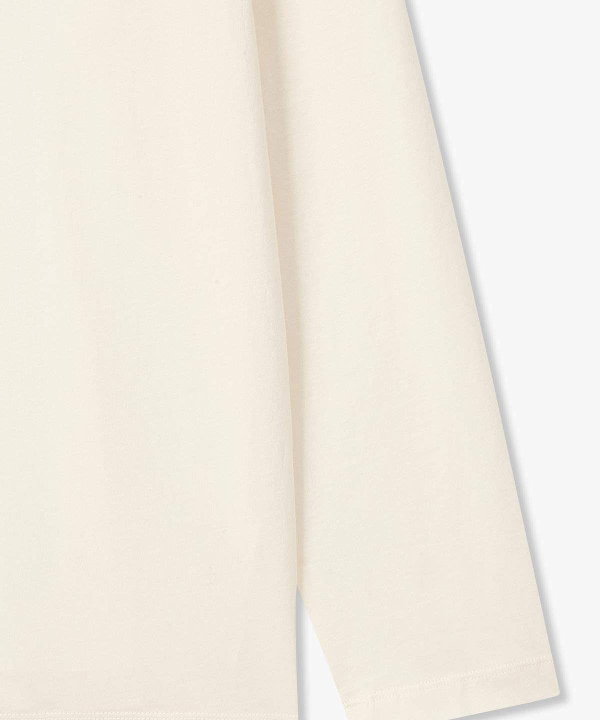 아르마니 익스체인지(ARMANI EXCHANGE) 남성 로고 프린트 롱 슬리브 티셔츠 _크림_A416130029