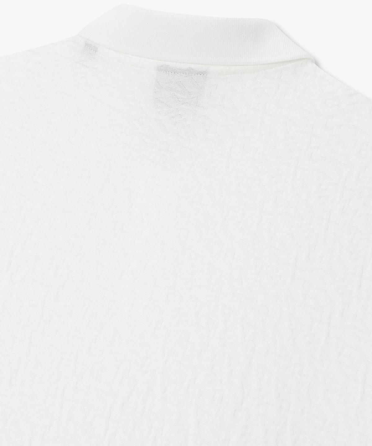 아르마니 익스체인지(ARMANI EXCHANGE) 남성 자카드 로고 숏 슬리브 폴로 셔츠 _오프 화이트_A416131020