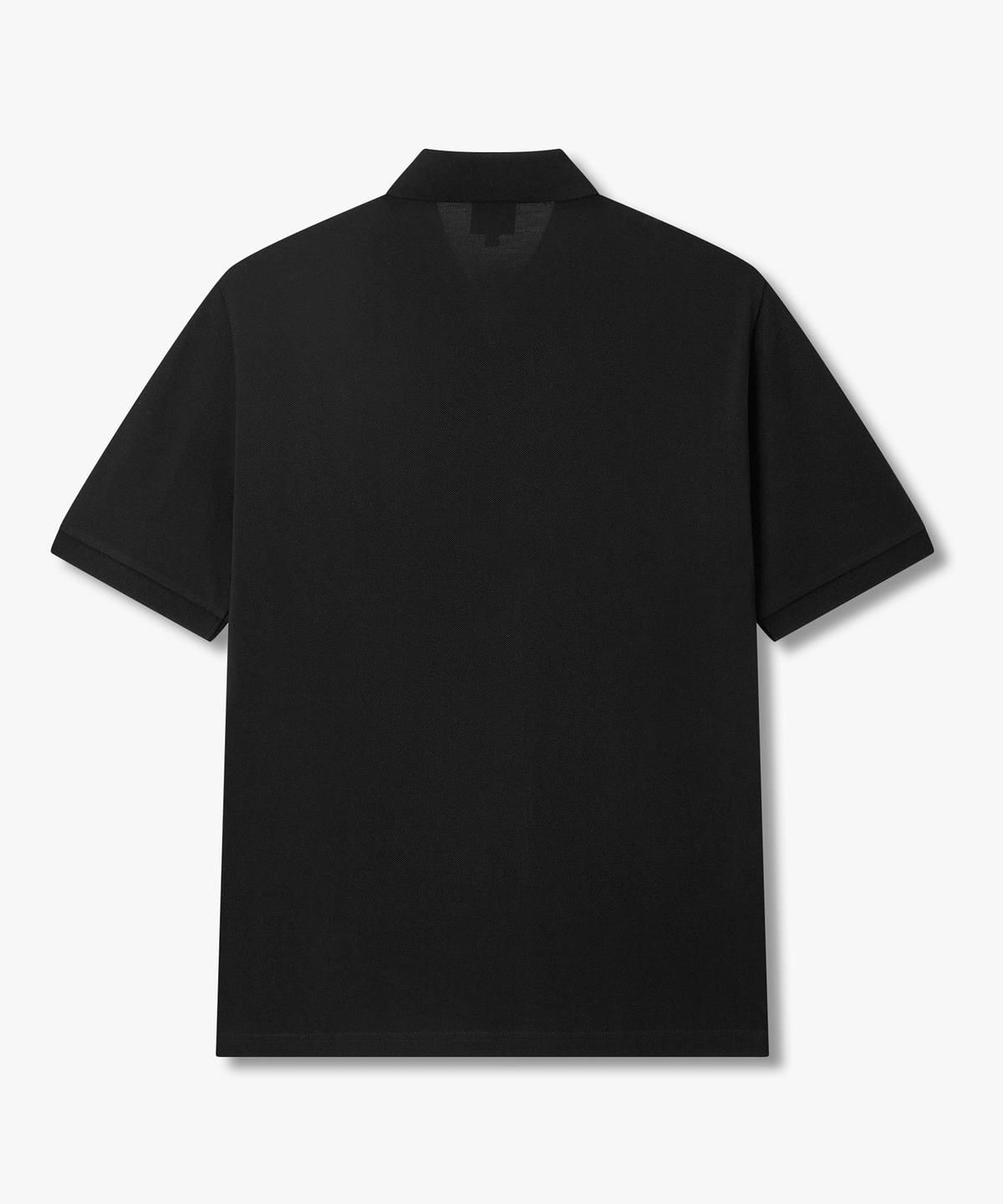 아르마니 익스체인지(ARMANI EXCHANGE) 남성 스트라이프 넥 피케 폴로 셔츠 _블랙_A416131019