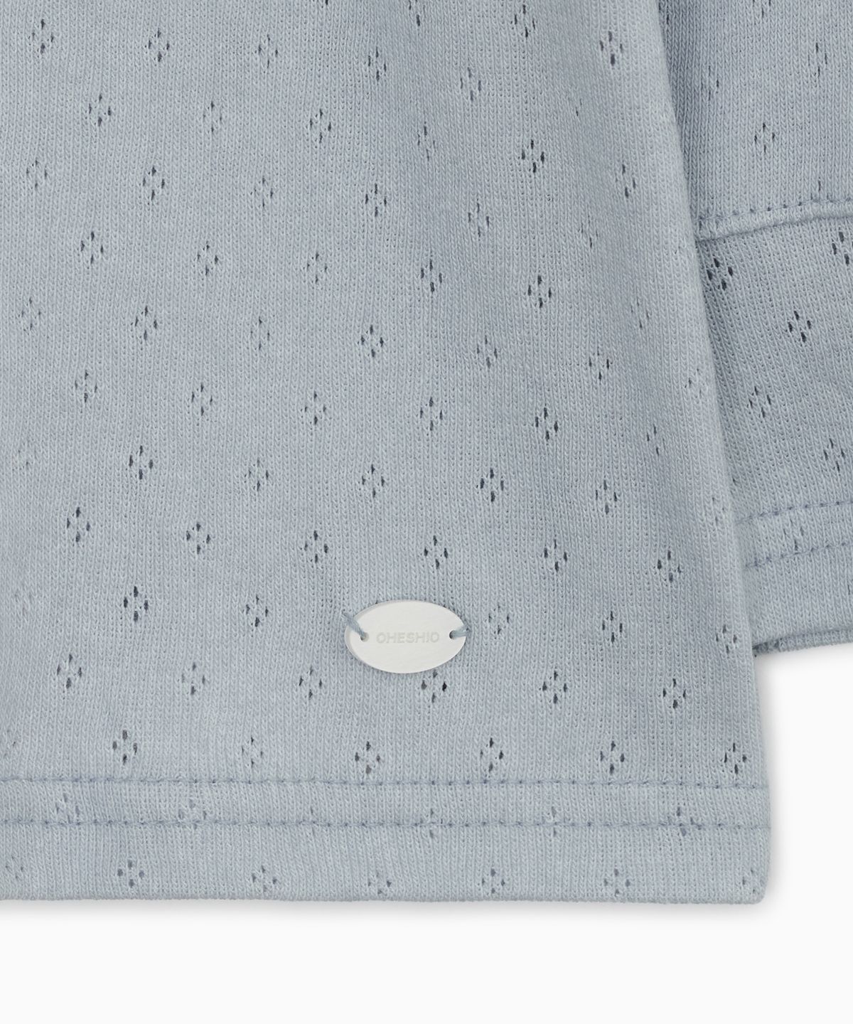 오헤시오(OHESHIO) PUNCHING SLIM T-SHIRT, BLUE