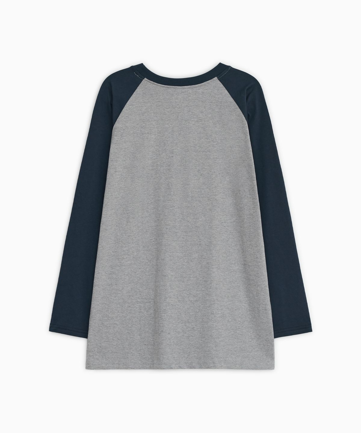 오헤시오(OHESHIO) APPLE RAGLAN OVER FIT LONG SLEEVE, GRAY
