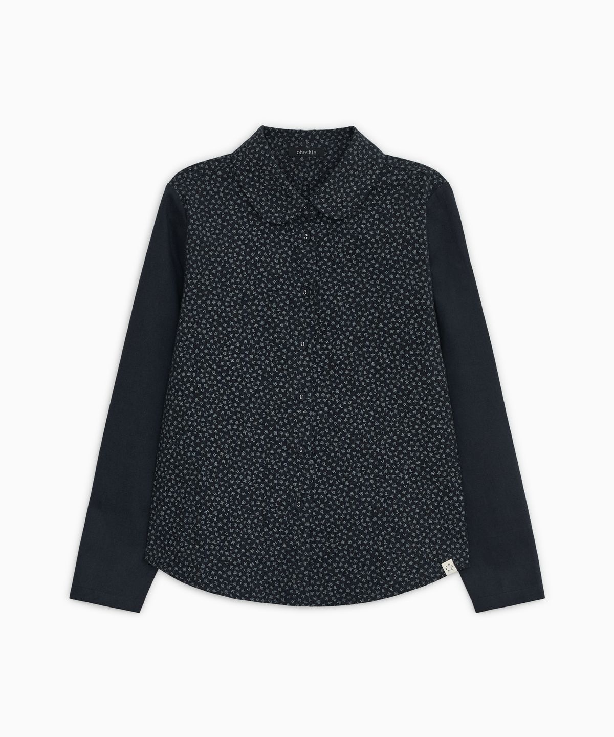 오헤시오(OHESHIO) PATTERN MIX COLLAR SHIRT, FLORAL