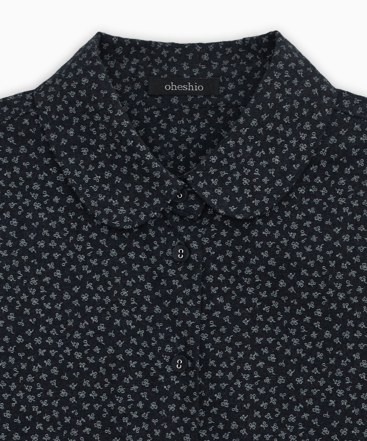 오헤시오(OHESHIO) PATTERN MIX COLLAR SHIRT, FLORAL