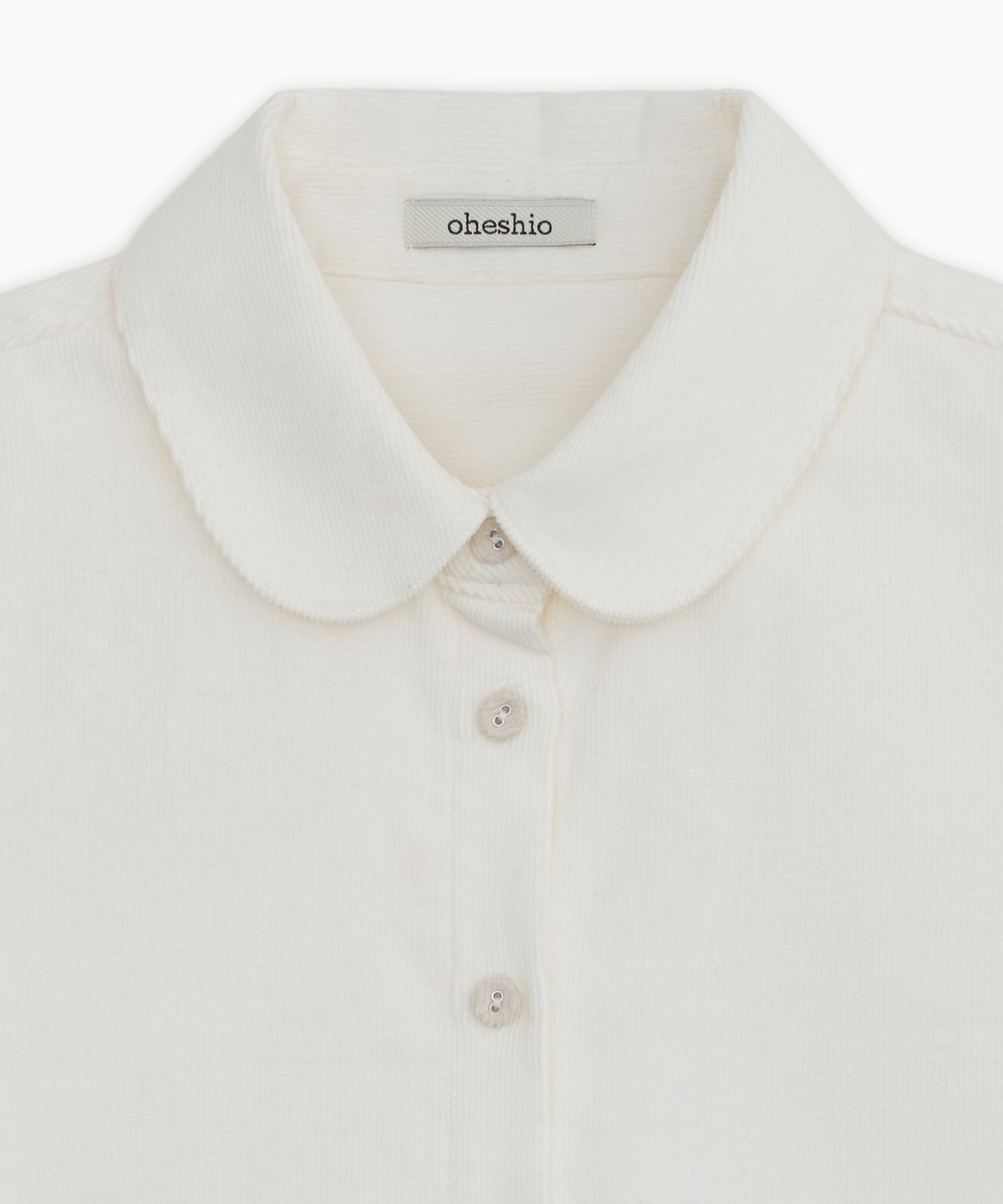오헤시오(OHESHIO) PATTERN MIX COLLAR SHIRT, CORDUROY
