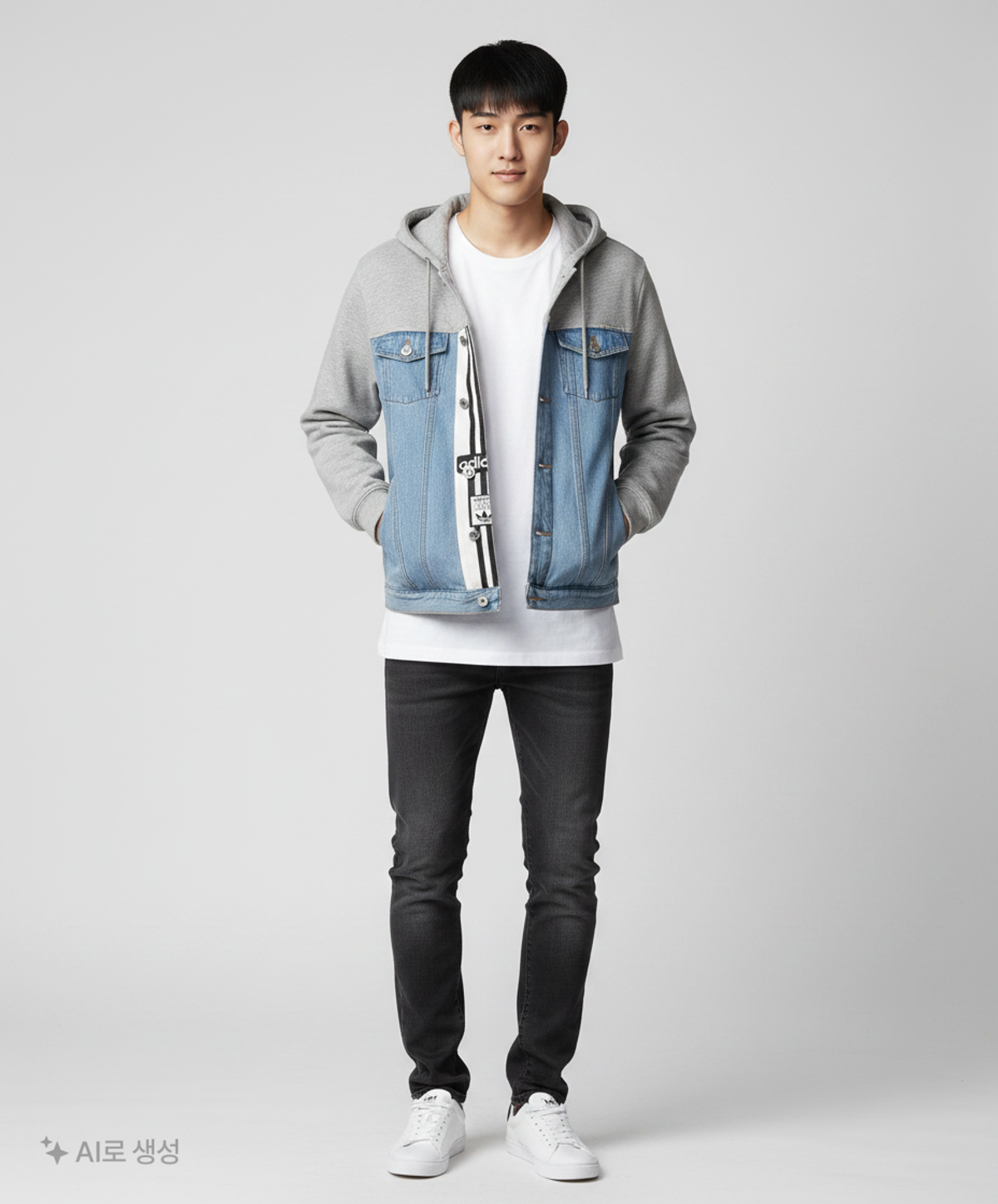 아디다스(ADIDAS) 데님/트러커 재킷 M