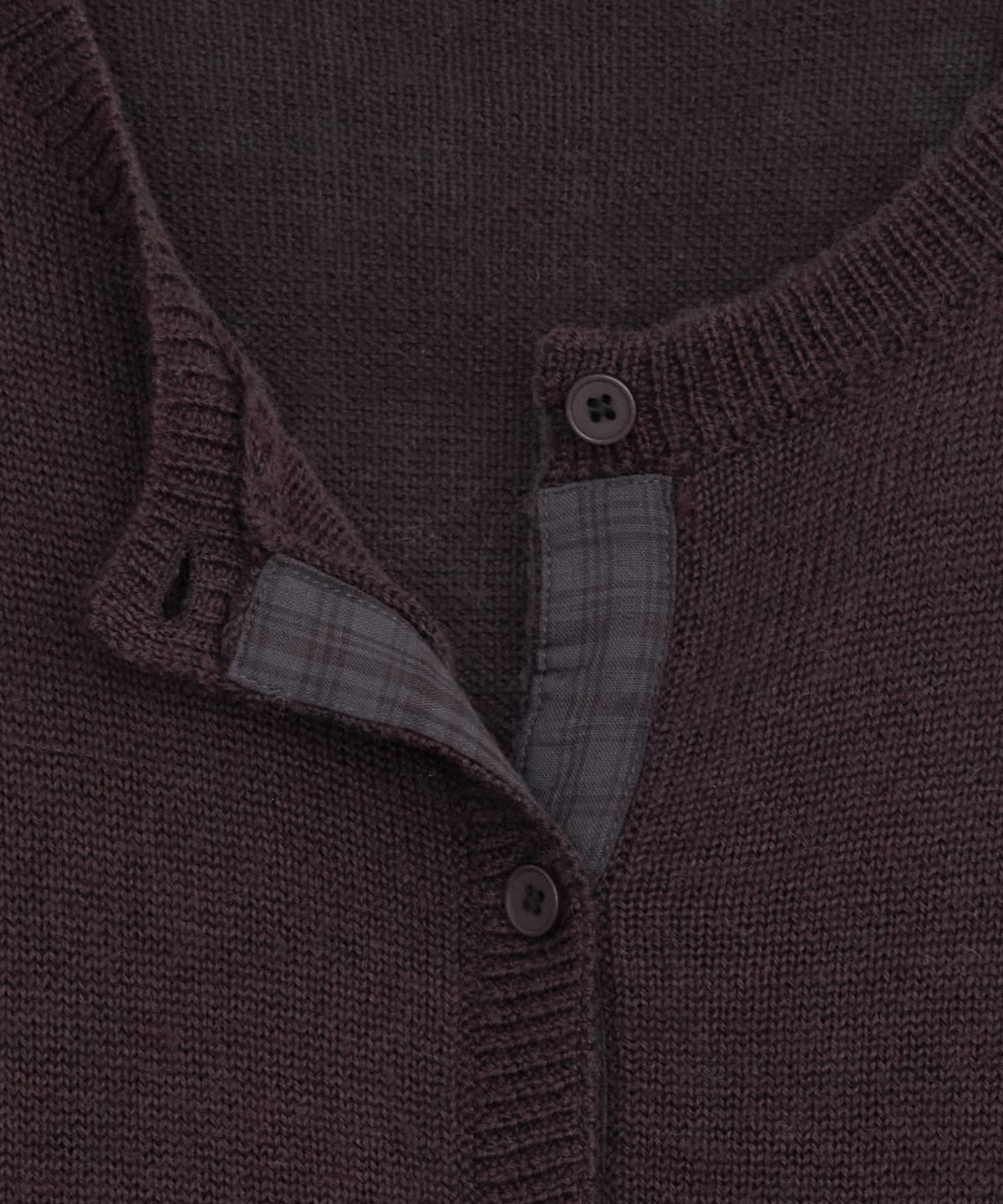 오헤시오(OHESHIO) COLOR BLOCK POCKET KNIT CARDIGAN, PURPLE