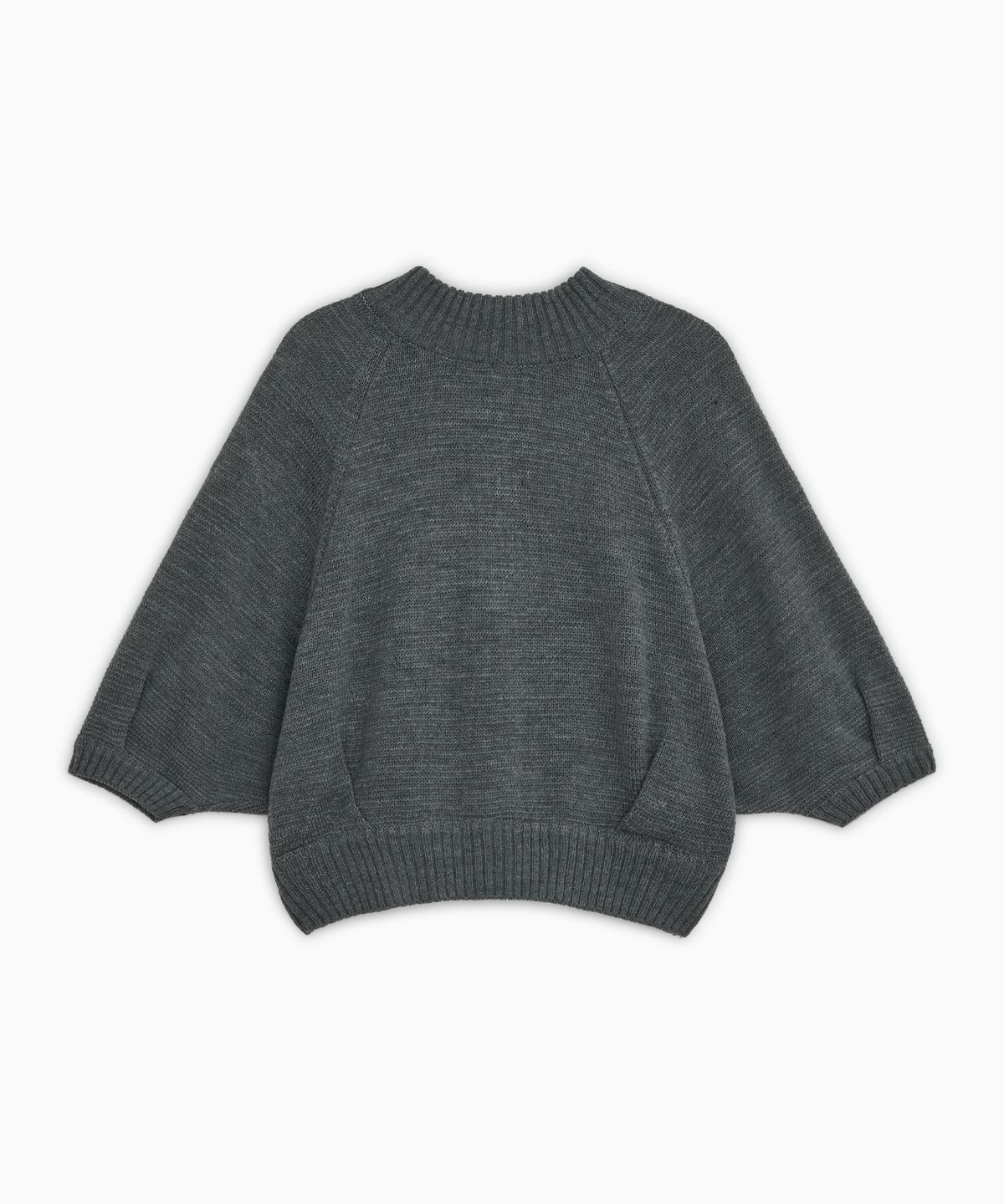 오헤시오(OHESHIO) 3/4 RAGLAN KNIT CARDIGAN, GRAY