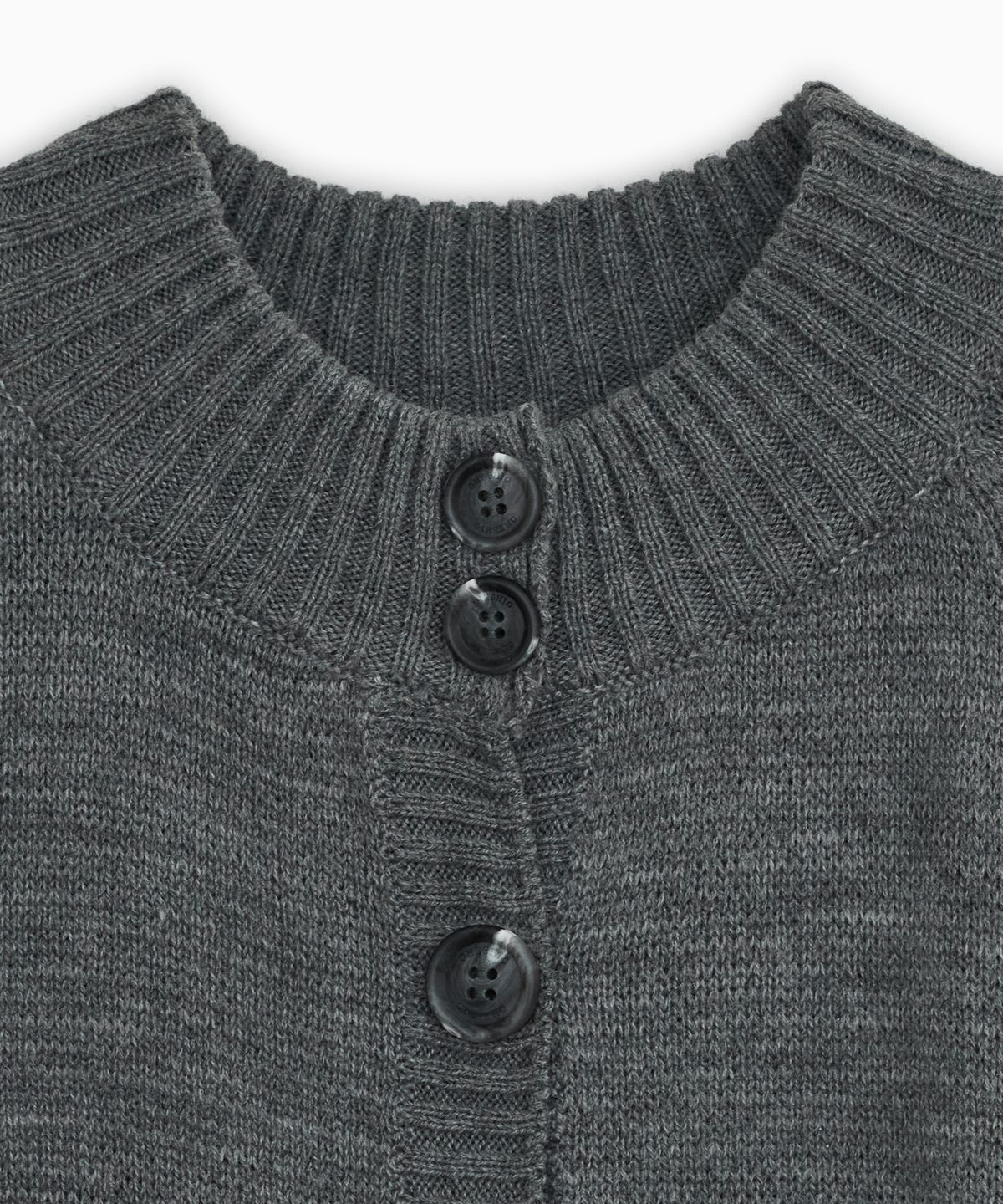 오헤시오(OHESHIO) 3/4 RAGLAN KNIT CARDIGAN, GRAY