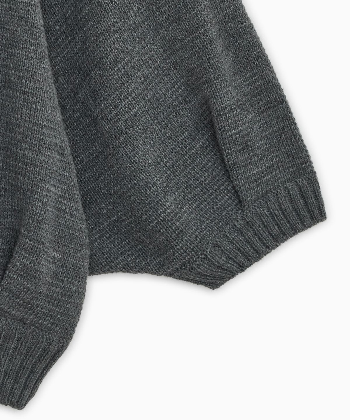 오헤시오(OHESHIO) 3/4 RAGLAN KNIT CARDIGAN, GRAY