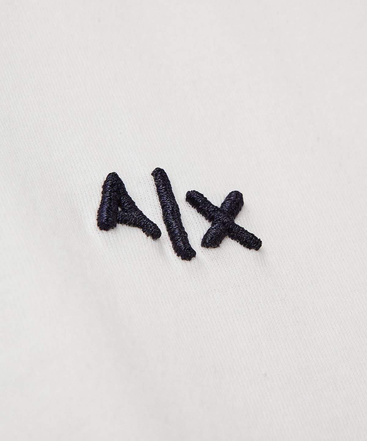 아르마니 익스체인지(ARMANI EXCHANGE) 남성 미니 로고 자수 티셔츠 _오프 화이트_A416130904