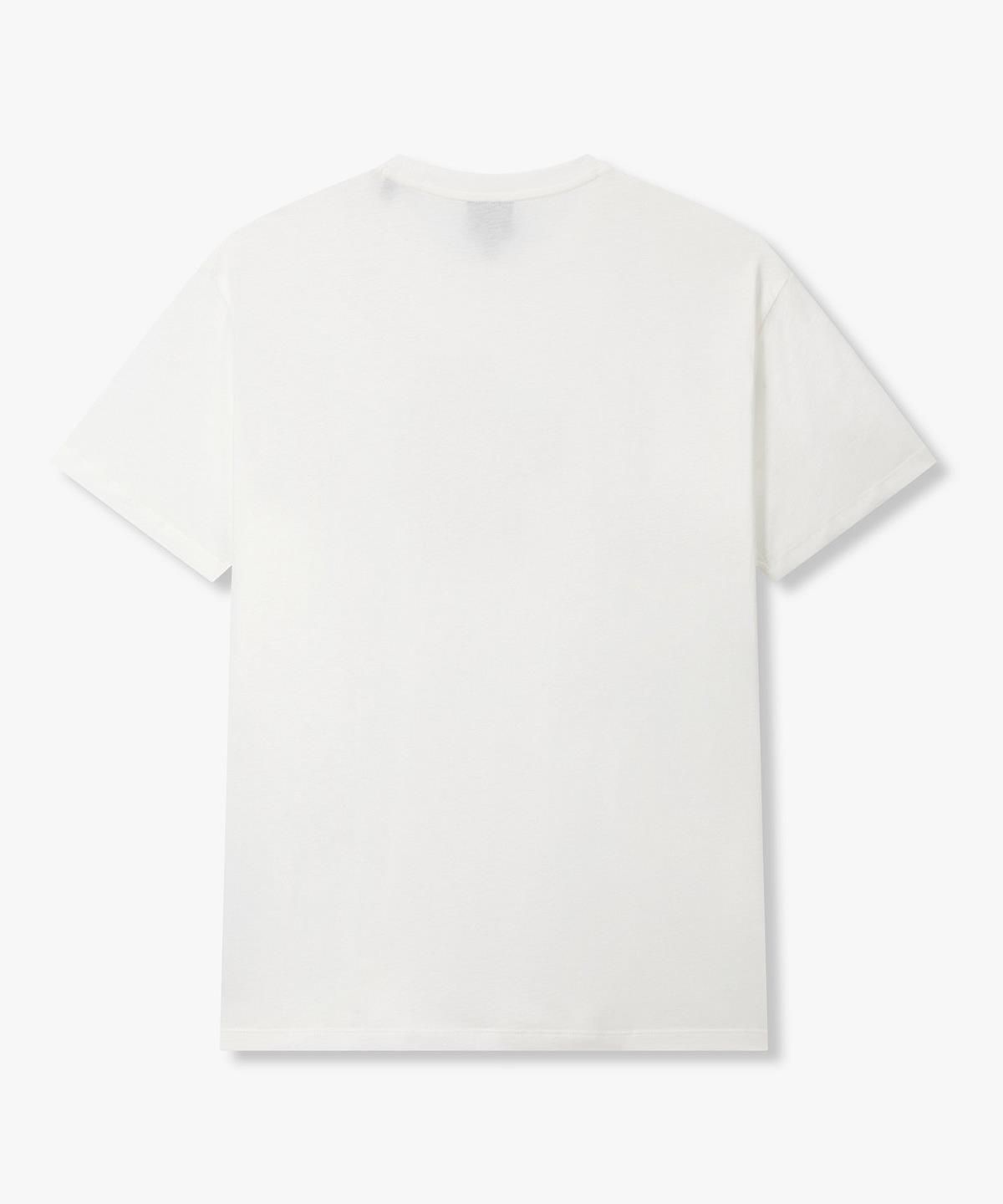 아르마니 익스체인지(ARMANI EXCHANGE) 남성 픽처 그래픽 크루넥 티셔츠 _오프 화이트_A416130023
