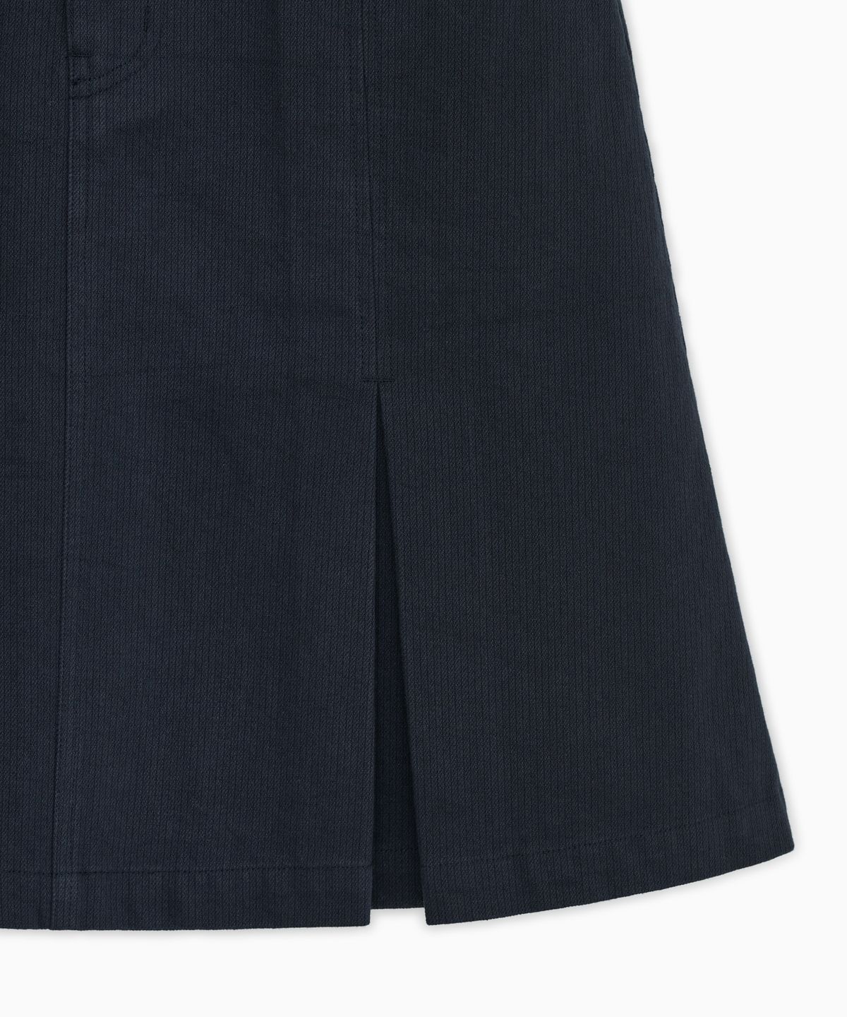 오헤시오(OHESHIO) FLORAL LINE PLEATED MIDI SKIRT, NAVY