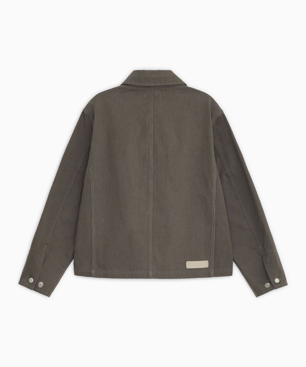 오헤시오(OHESHIO) ROUND COLLAR COTTON JACKET, BROWN KHAKI