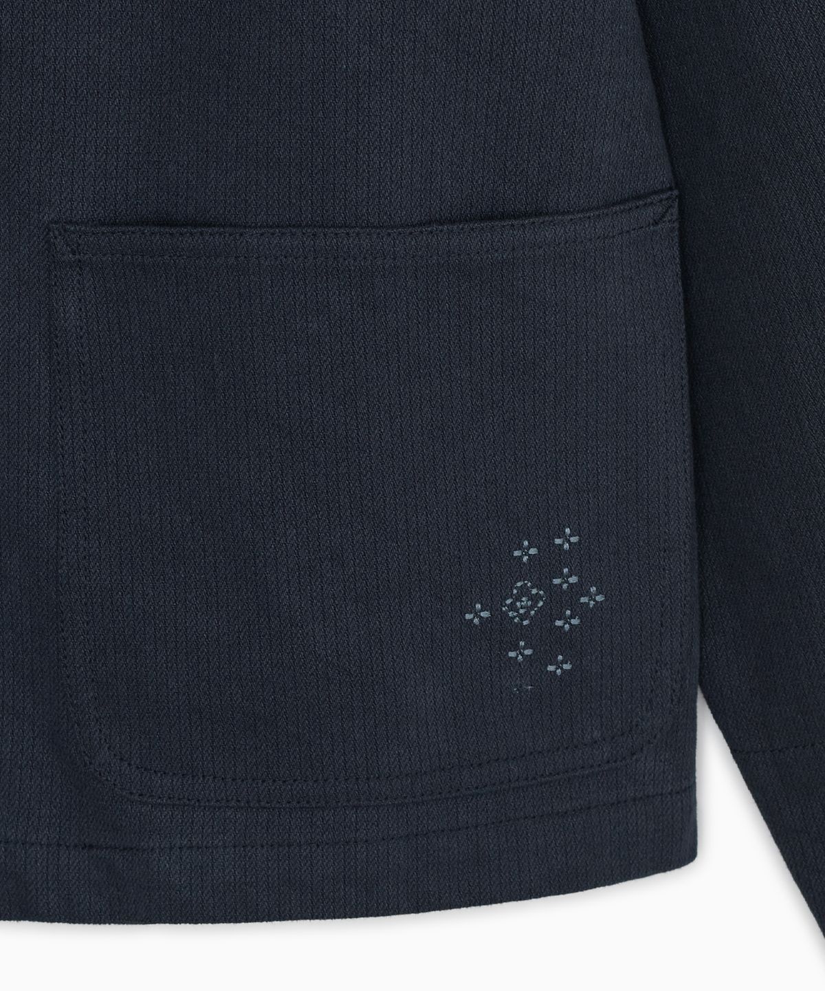 오헤시오(OHESHIO) ROUND COLLAR COTTON JACKET, NAVY