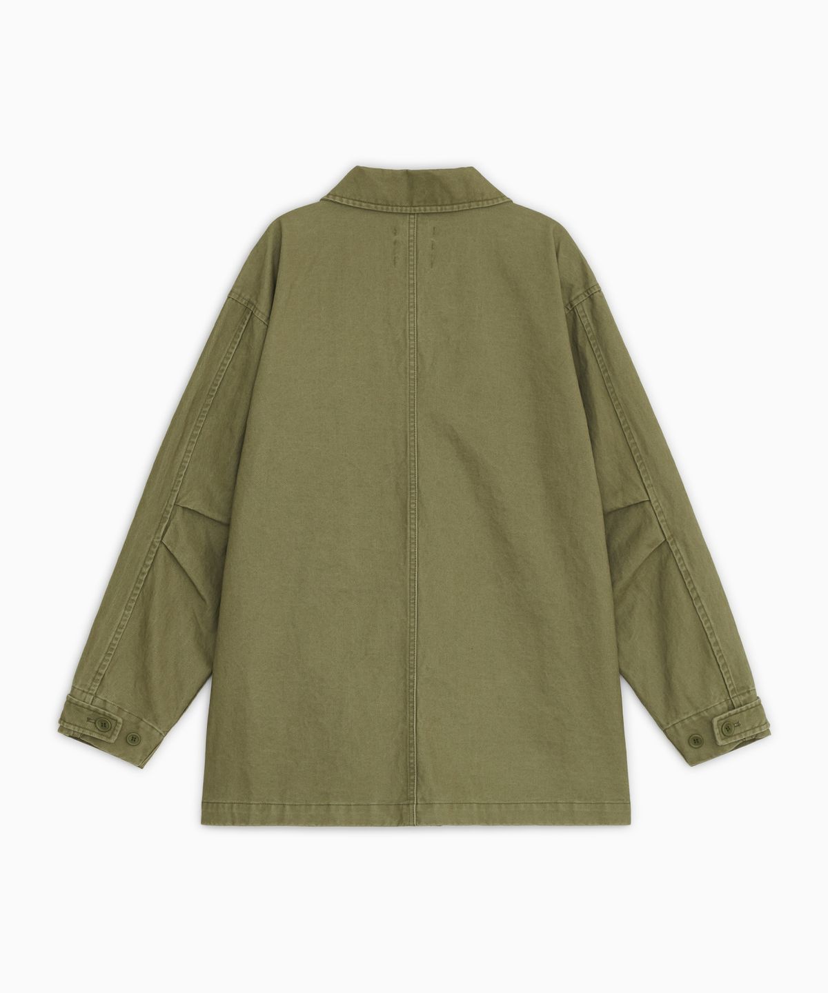 오헤시오(OHESHIO) STAR FLORAL WASHED COTTON JACKET, OLIVE